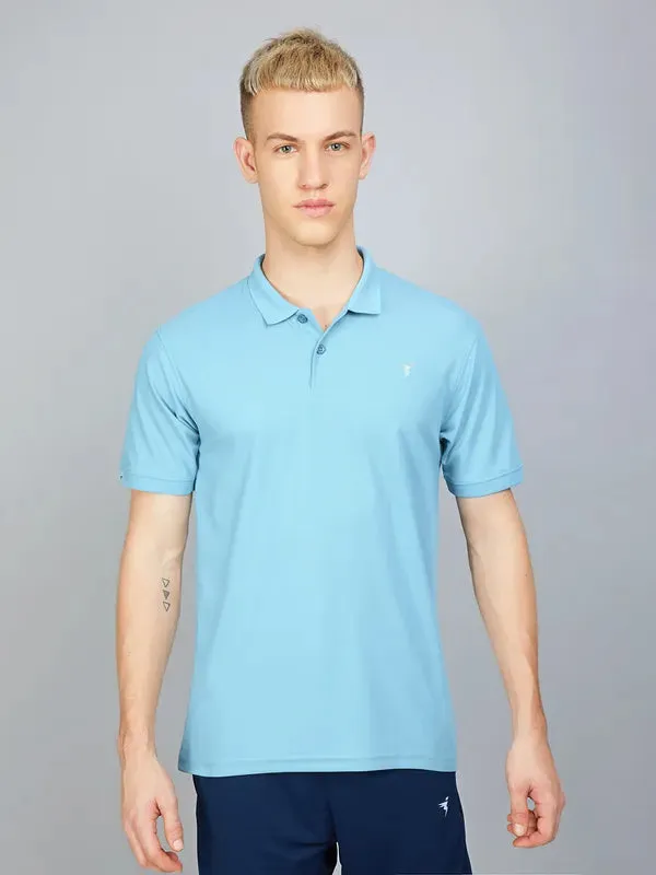 Men Solid Slim Fit Polo T-shirt with MATPIQ Tagless Collar Elegant Layer