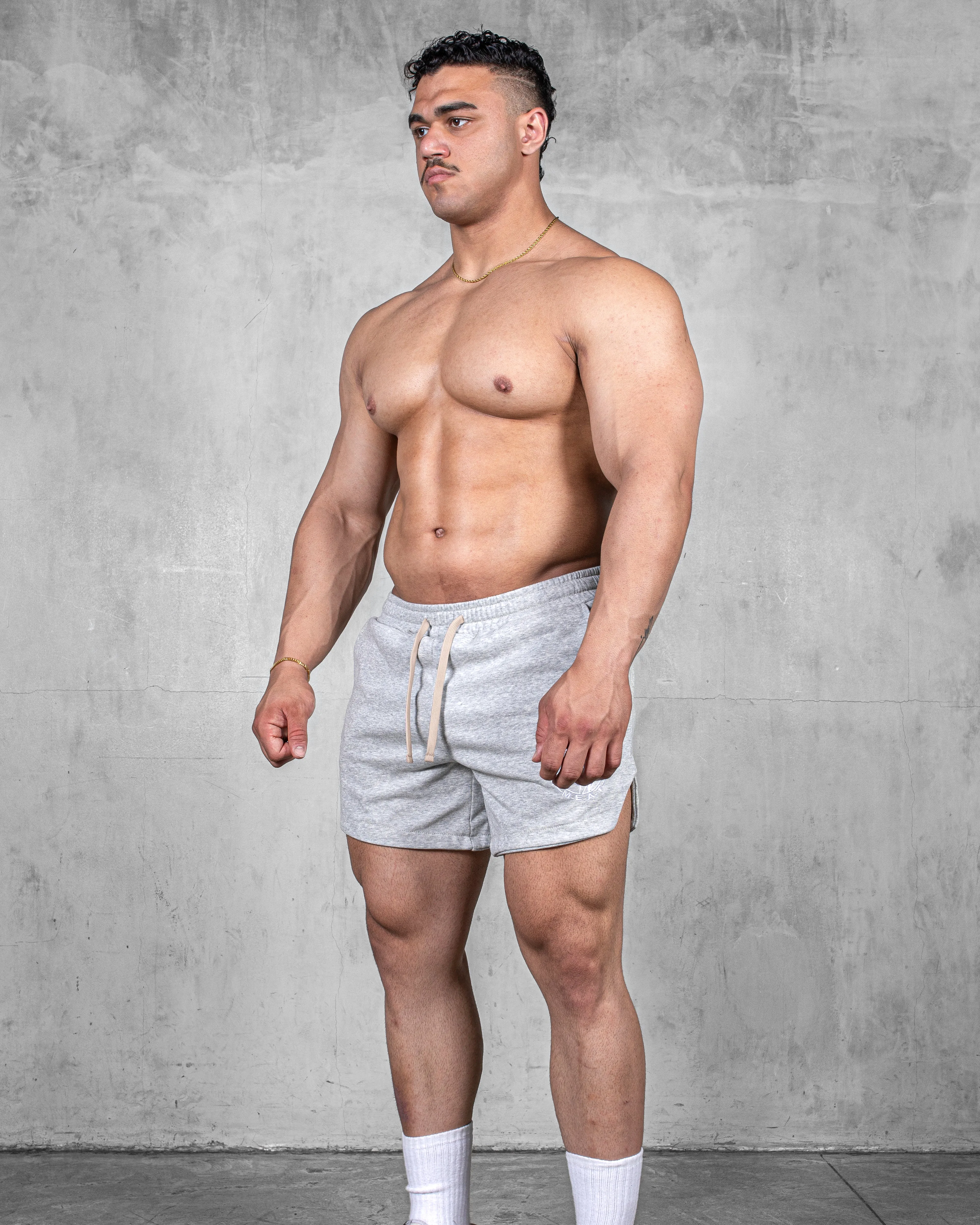 LIFTING SHORTS ?C COTTON / HEATHER GREY Beach Ready Shorts