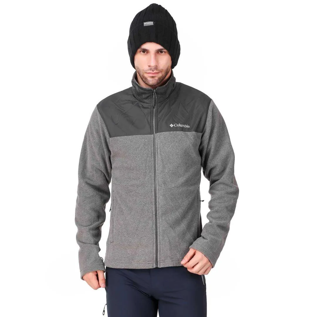Columbia Men Black Bugaboo II Fleece Interchange Jacket Magnetic Closure