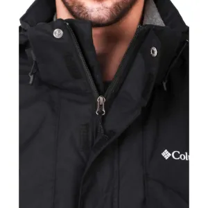 SlitPockets SnapFasteners Columbia Men Black Bugaboo II Fleece Interchange Jacket