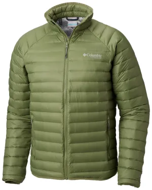 Columbia Men Green Alpha Trail Down Jacket Tech Style Low Bulk Design
