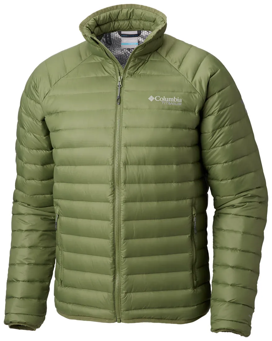 Functional Detail MoistureWicking Columbia Men Green Alpha Trail Down Jacket