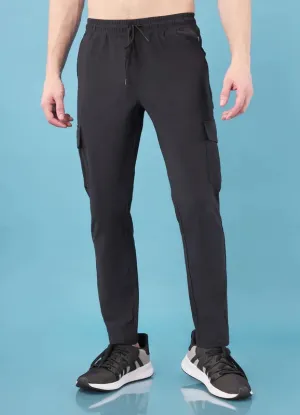 Men Solid Relax Fit Cargo Trackpants with DURACOOL  High Waist Leggings Capri Casual Active
