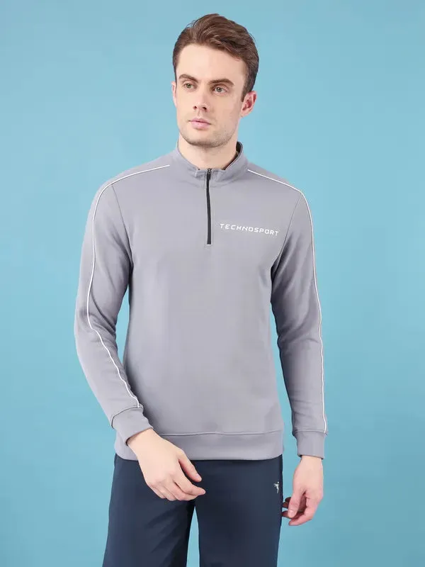 Young Edge Men Solid Slim Fit Mock Neck Jacket with ELASTO PLUS
