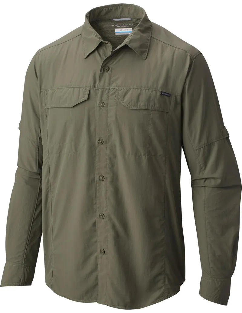 Columbia Men Green Silver Ridge Long Sleeve Shirt (Sun Protection) Meta Mood