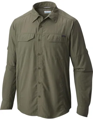 Columbia Men Green Silver Ridge Long Sleeve Shirt (Sun Protection) Meta Mood