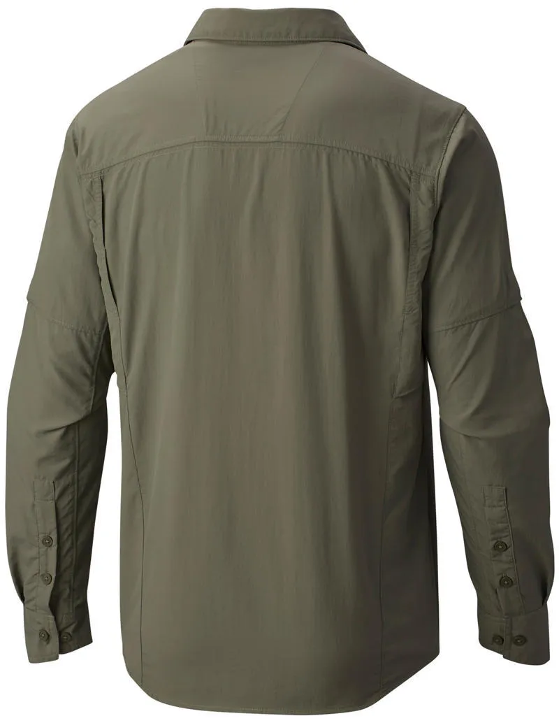 Summer Outfit Columbia Men Green Silver Ridge Long Sleeve Shirt (Sun Protection)