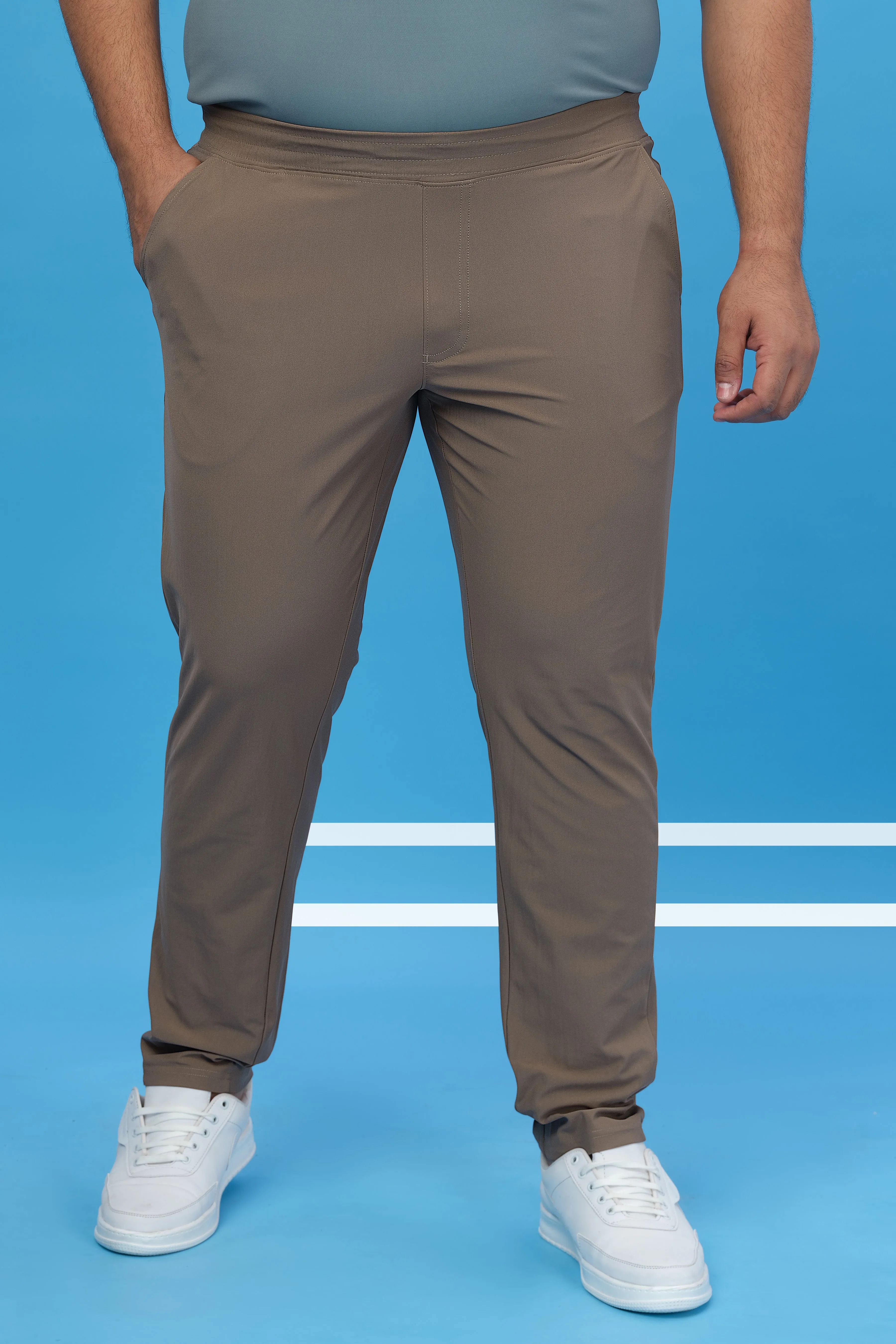 Men Plus Size Solid Relax Fit Trackpants with DURACOOL  Active Comfort