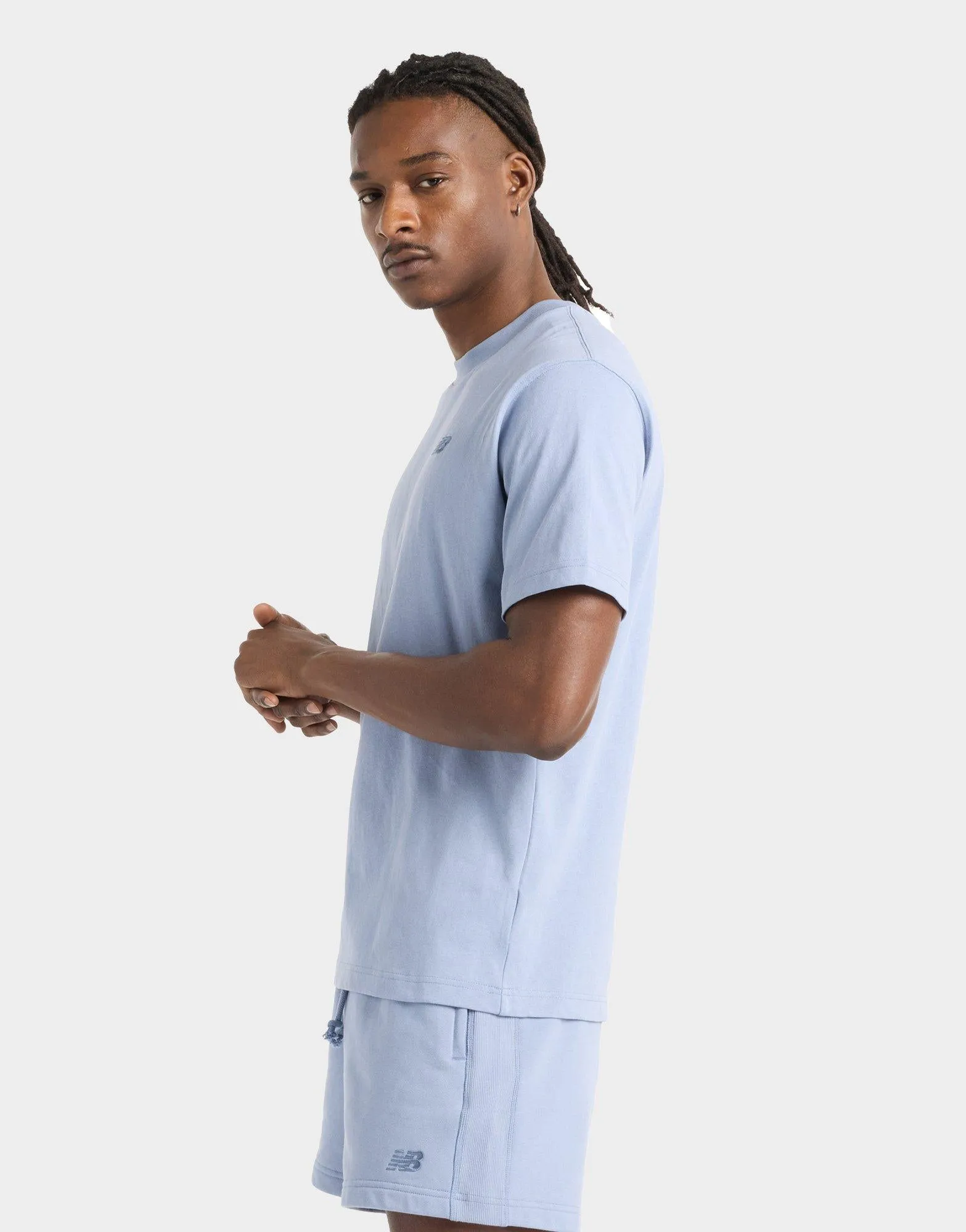 Sun Protection Layered Look Athletics Cotton T-Shirt