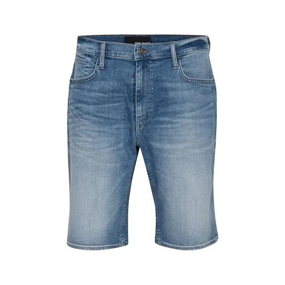 Blend pantaloncino in jeans da uomo Jogging Short 20715201 201728 blu chiaro Quick Access Cargo Pockets Comfy Cut
