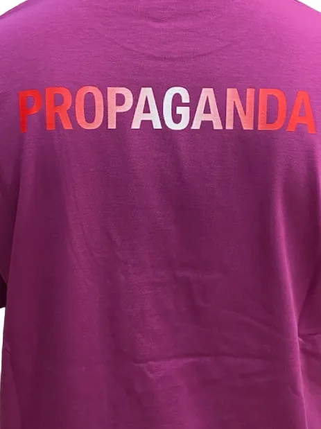 Holiday Style Trend Propaganda maglietta manica corta da uomo con logo Gradient 23SSPRTS679 viola