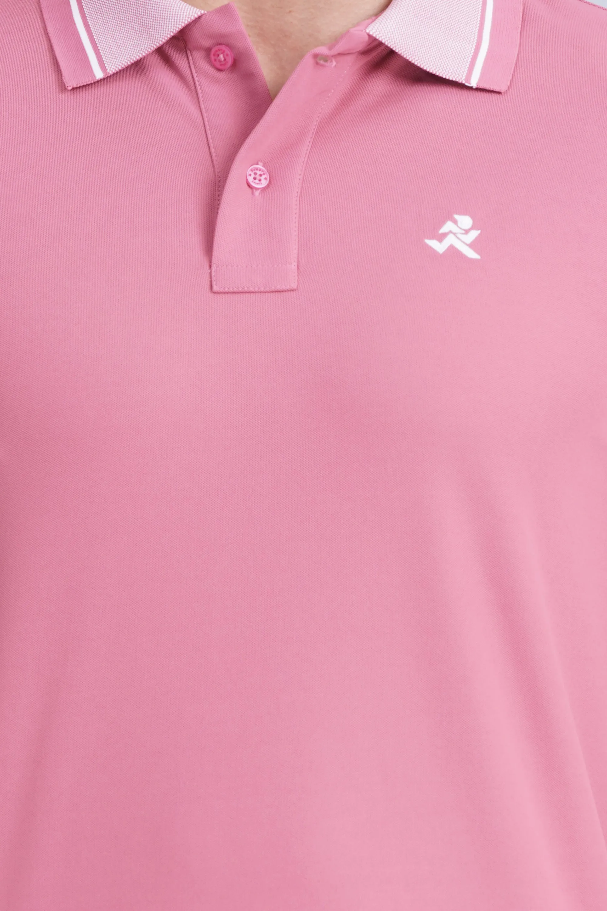 Soft Material Men's Polo T Shirt Heather Rose