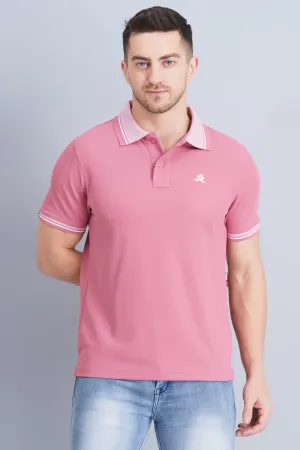 Men's Polo T Shirt Heather Rose Casual Vibe Stylish Basics