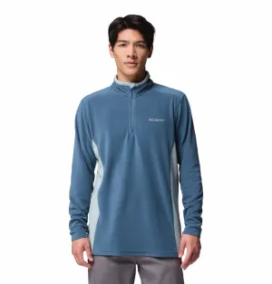 Columbia Men Teal Klamath Range II Pullover Cool Commute Workwear Outfit