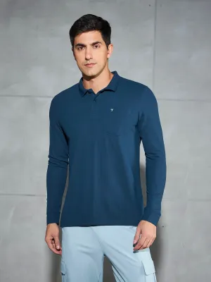 Professional Style All Season Wear Men Solid Slim Fit Polo T-shirt with MATPIQ