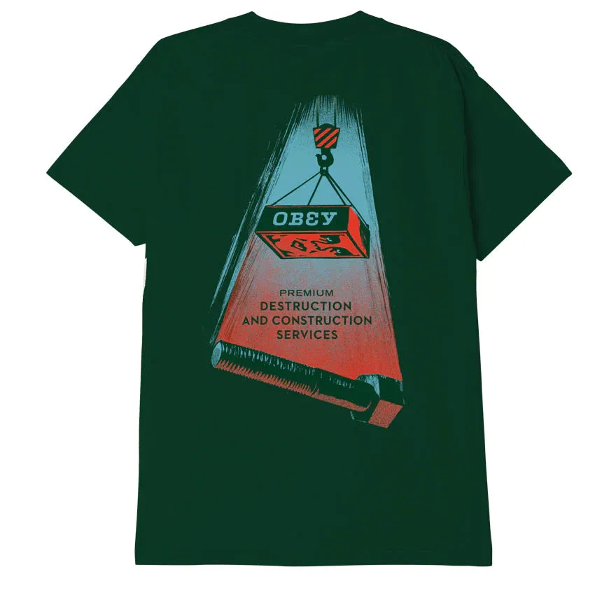 Obey T-Shirt manica corta Destruction And Construct Classic 165263434 forest Floral Print