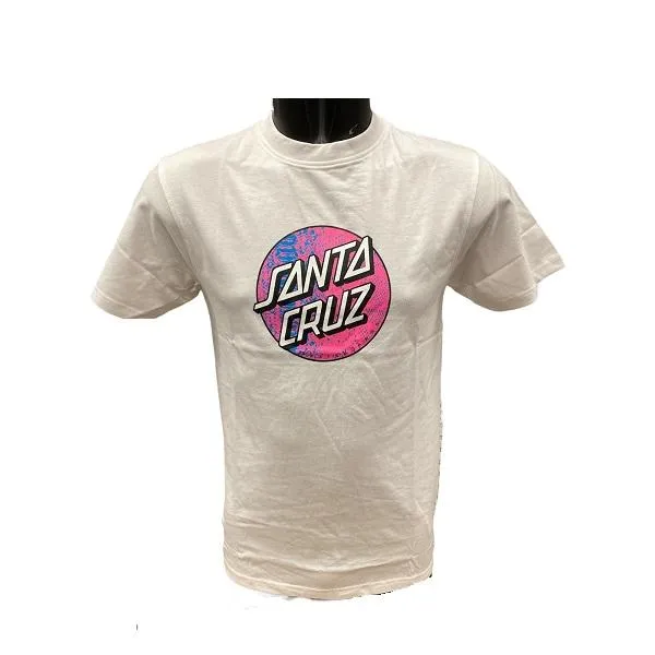 Santa Cruz maglietta manica corta da uomo Scales Dot bianco Comfy Active Fit