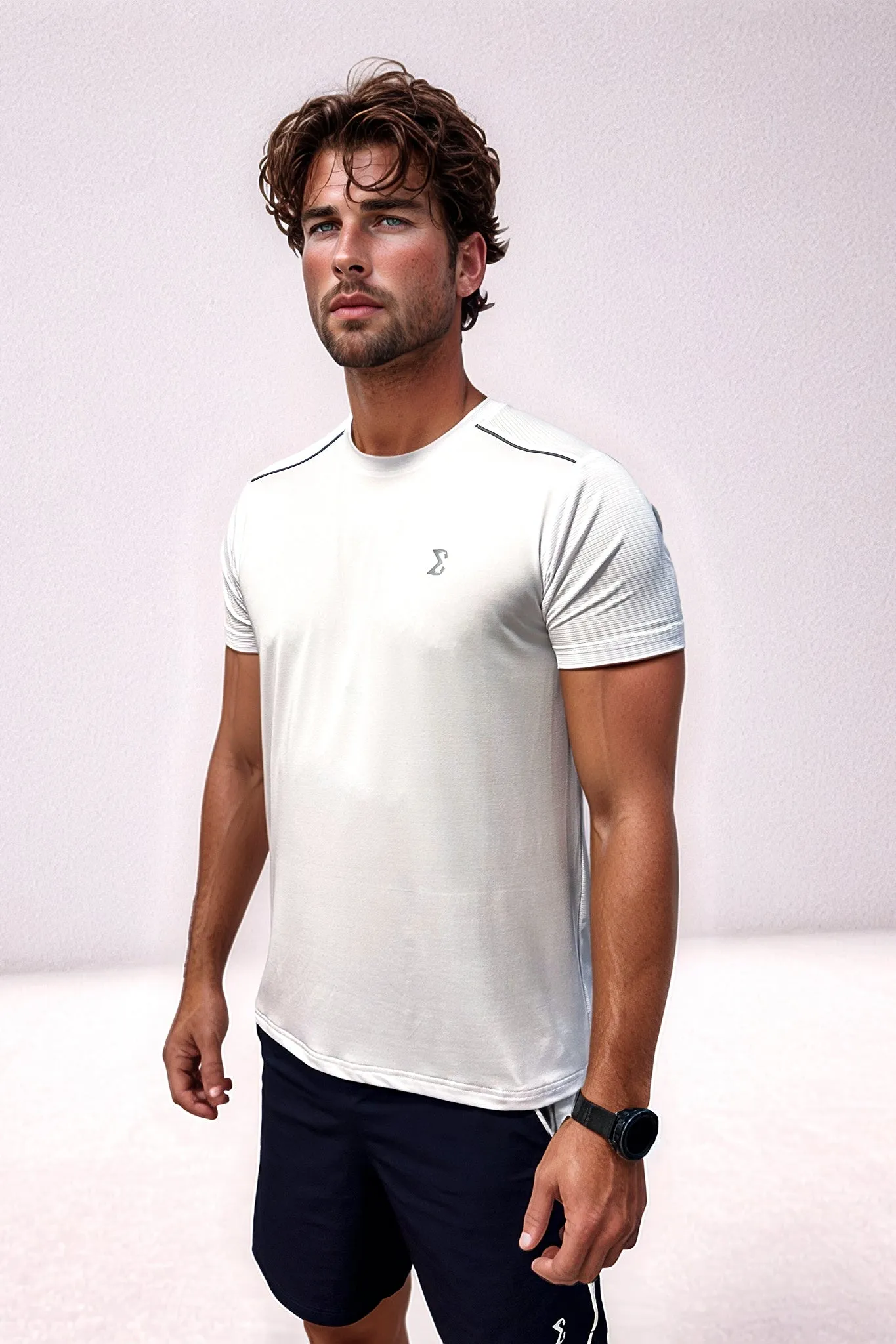 Pure Cotton Racket Sports Tee White