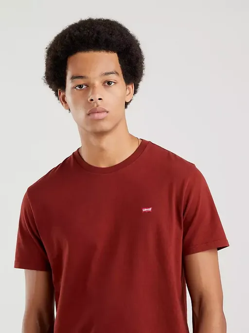 Levi's maglietta manica corta da uomo Housemark Original 566050118 mattone Soft & Smooth Teenager fashion