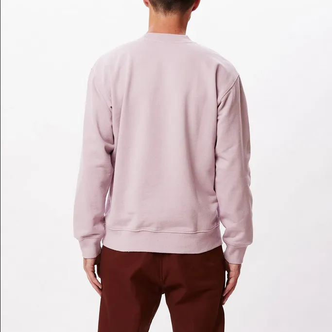 Obey Felpa girocollo da uomo Timeless Reycled Heavy Crew 112480114 lilla product flannel coziness marbled