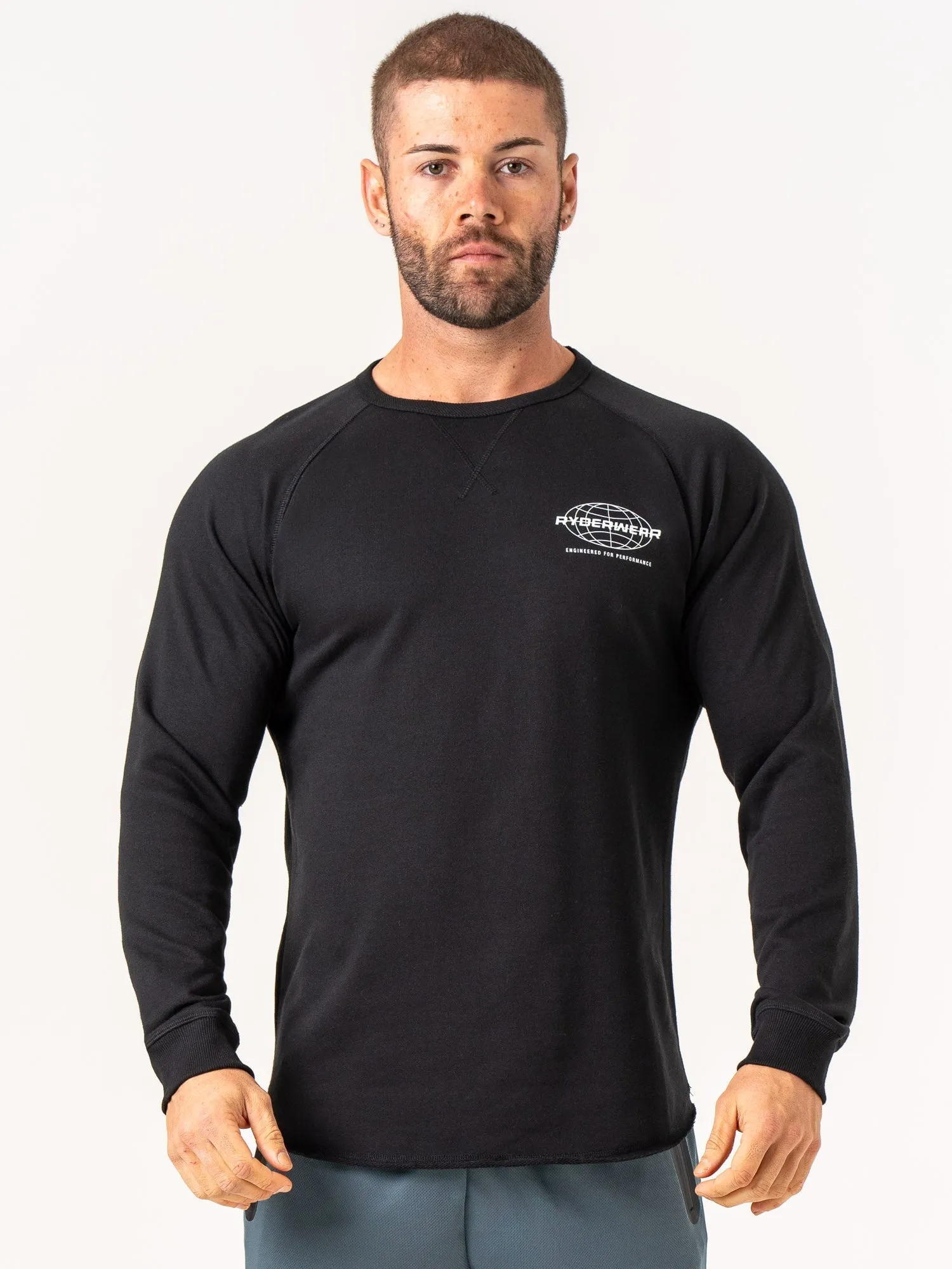 Energy Crew Neck - Black product earthy warmth Tailored Fit