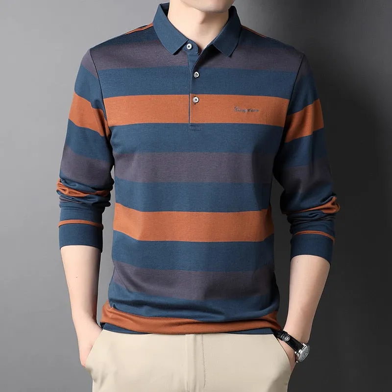 Cozy Cardigan Luxury Top Grade Men's Cotton Shirt Fashion Designer Brand T-Shirt