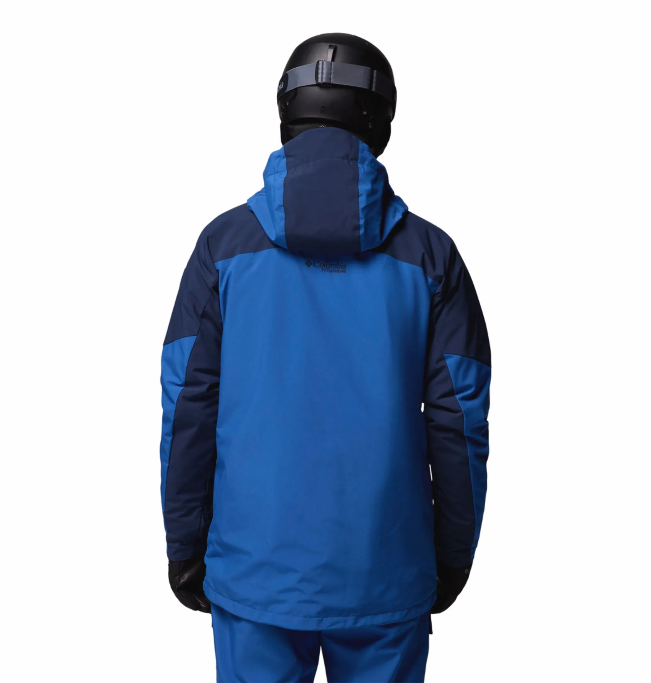 Columbia Men Navy Blue OmniHeat Infinity Winter District II Interchangeable Jacket swimmers Commuter Gear