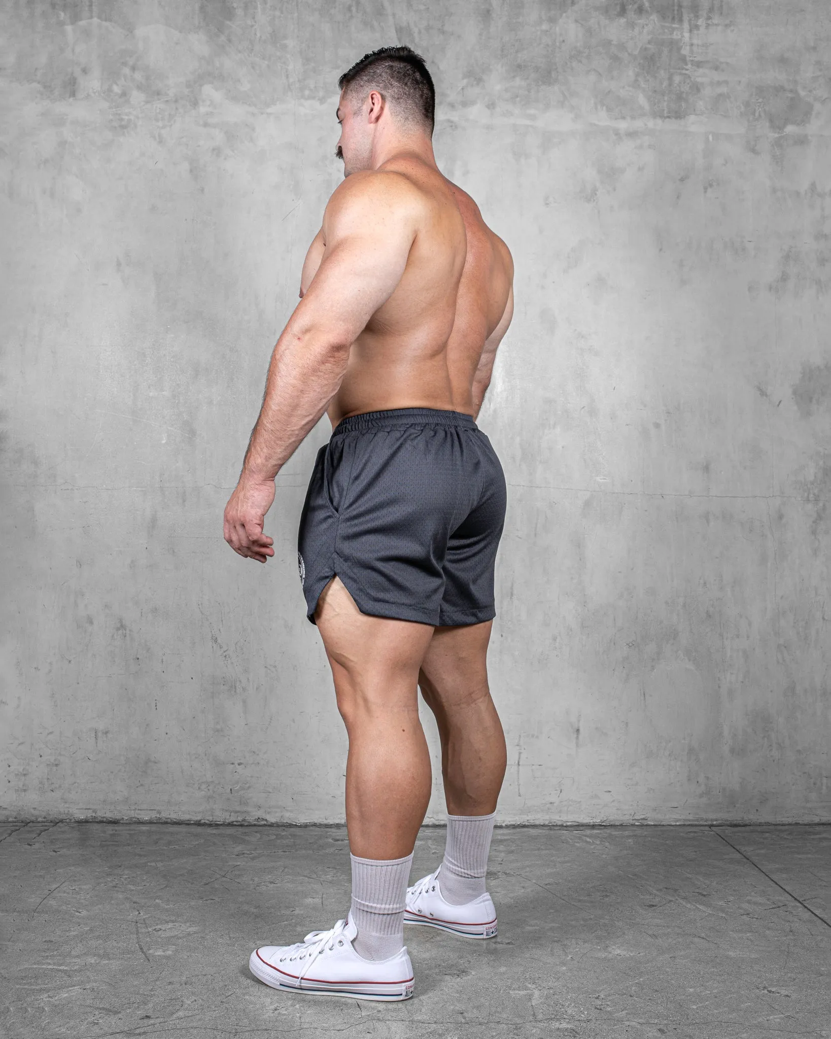 LIFTING SHORTS ?C MESH / GREY Quick Fit Wear