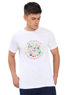 Everyday Casual sports activity Men Solid Slim Fit Crew Neck T-shirt with TECHNO COOL 