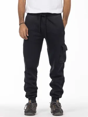 Unisex Acid Washed Joggers - Black Soft Core