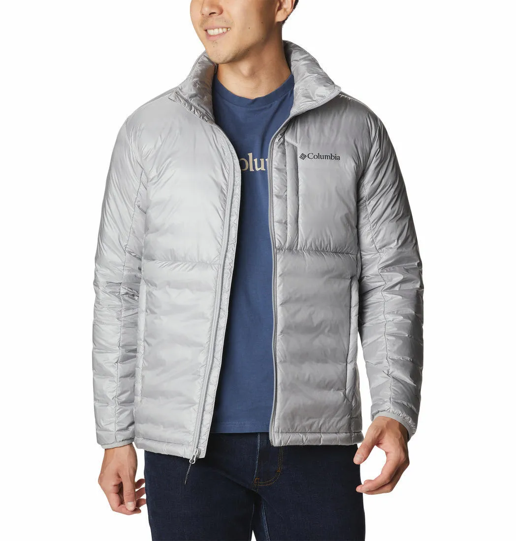 Protective Layering Columbia Men Grey Infinity Summit Double Wall Down Jacket