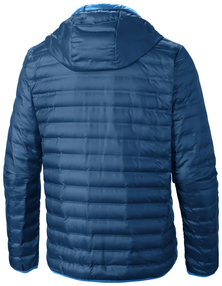 Chilly Commute Cool Weather Columbia Men Blue Flash Forward  Down Hooded Jacket