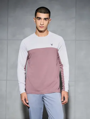 Workout Gear Men Colorblock Slim Fit Crew Neck T-shirt with TECHNO COOL 