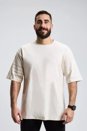 Oversized Tee Arctic Wolf Modern Design