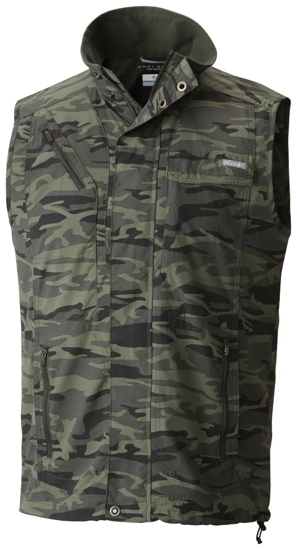 comfortable atmosphere Advantage Columbia Men Green Silver Ridge  Printed Vest