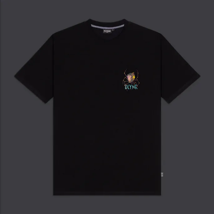 Comfy Top Dolly Noire T-shirt manica corta da uomo Joro Spider ts446-ta-01 nero