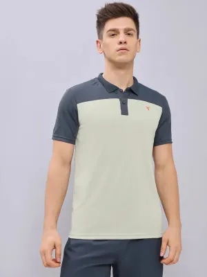 PreShrunk Cotton Blend Summer Fashion Men Colorblock Relax Fit Polo T-shirt with TECHNO COOL 