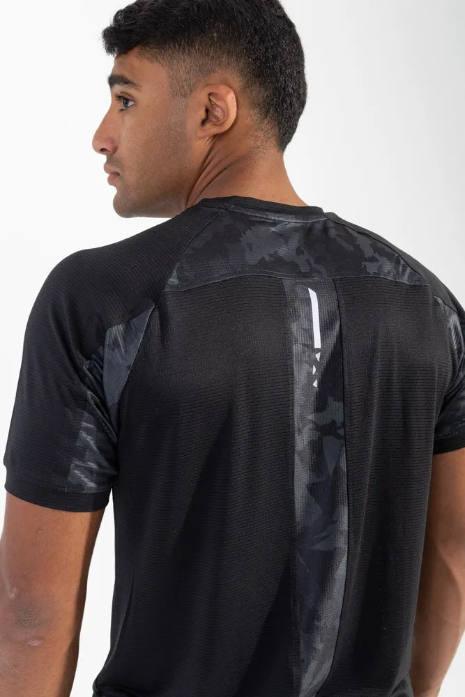 Breathable Material Dynamic Dri Tee Black