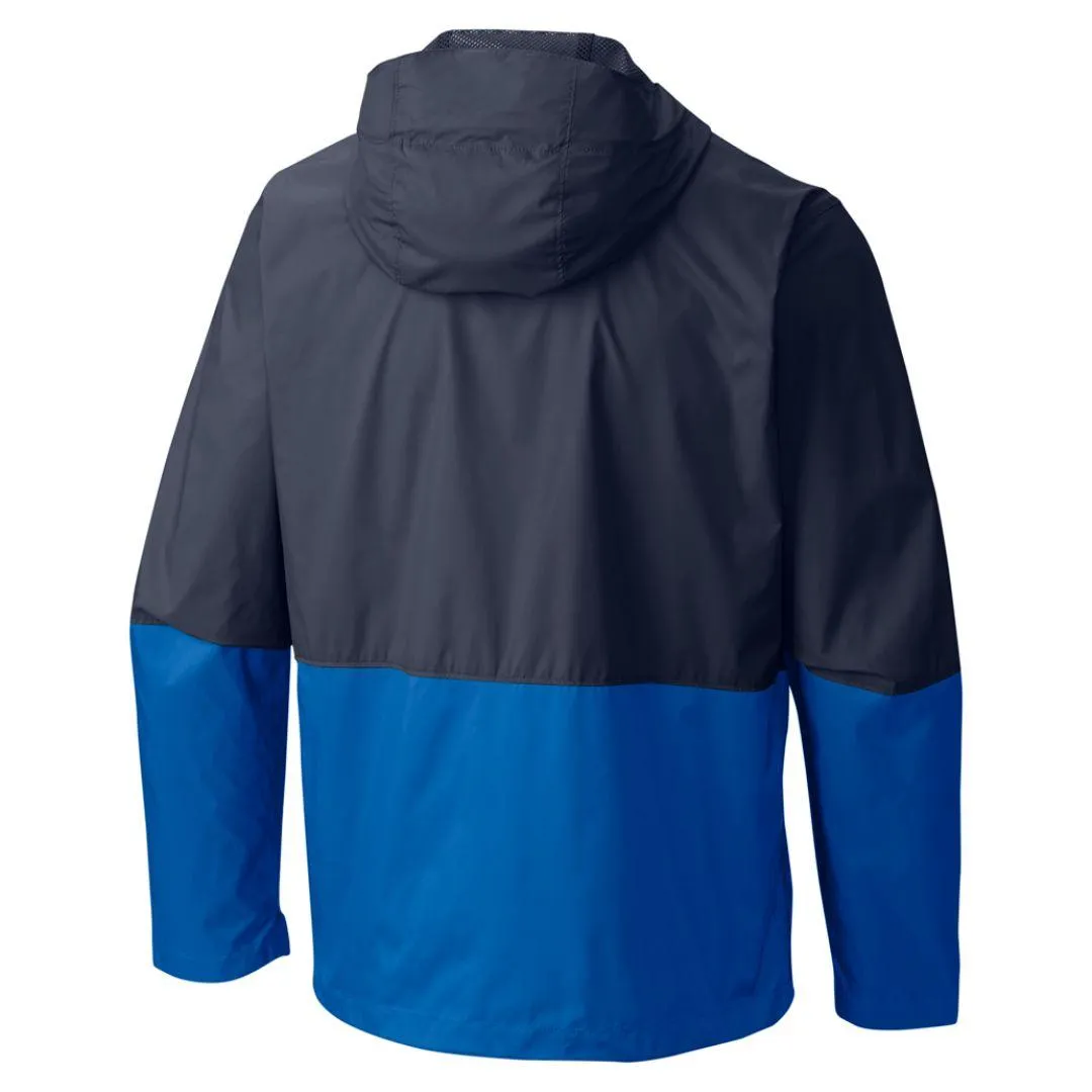 Columbia Men Blue Roan Mountain Jacket HighCollar Design