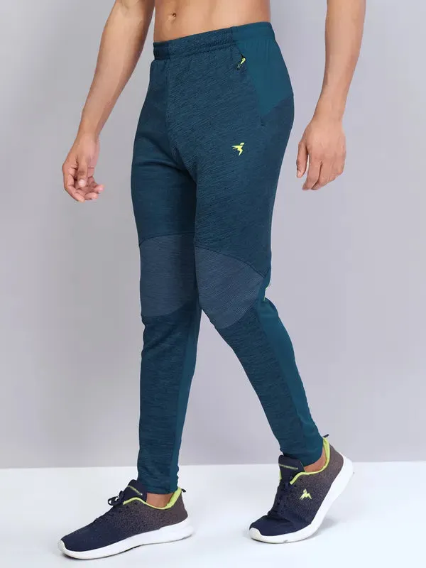 Comfort and Flexibility Men Melange Slim Fit Trackpants with TECHNO DRY
