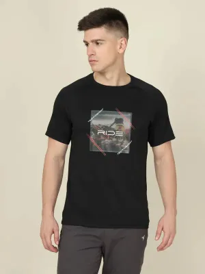 MinimalBranding Men Graphic Printed Slim Fit Crew Neck T-shirt with TECHNO COOL 