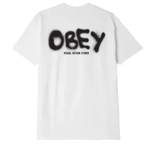 Obey T-Shirt manica corta da uomo Visual Design Studio Classico 165263415 bianco Simple and Relaxed