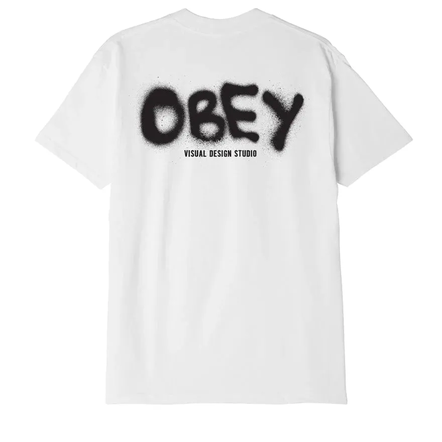 Obey T-Shirt manica corta da uomo Visual Design Studio Classico 165263415 bianco Simple and Relaxed
