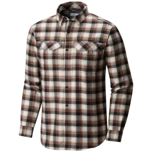 Columbia Men Black Silver Ridge  Flannel Long Sleeve Shirt Joyful Mood Forest Air