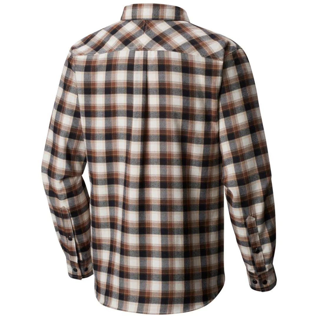 Columbia Men Black Silver Ridge  Flannel Long Sleeve Shirt Casual Shoes