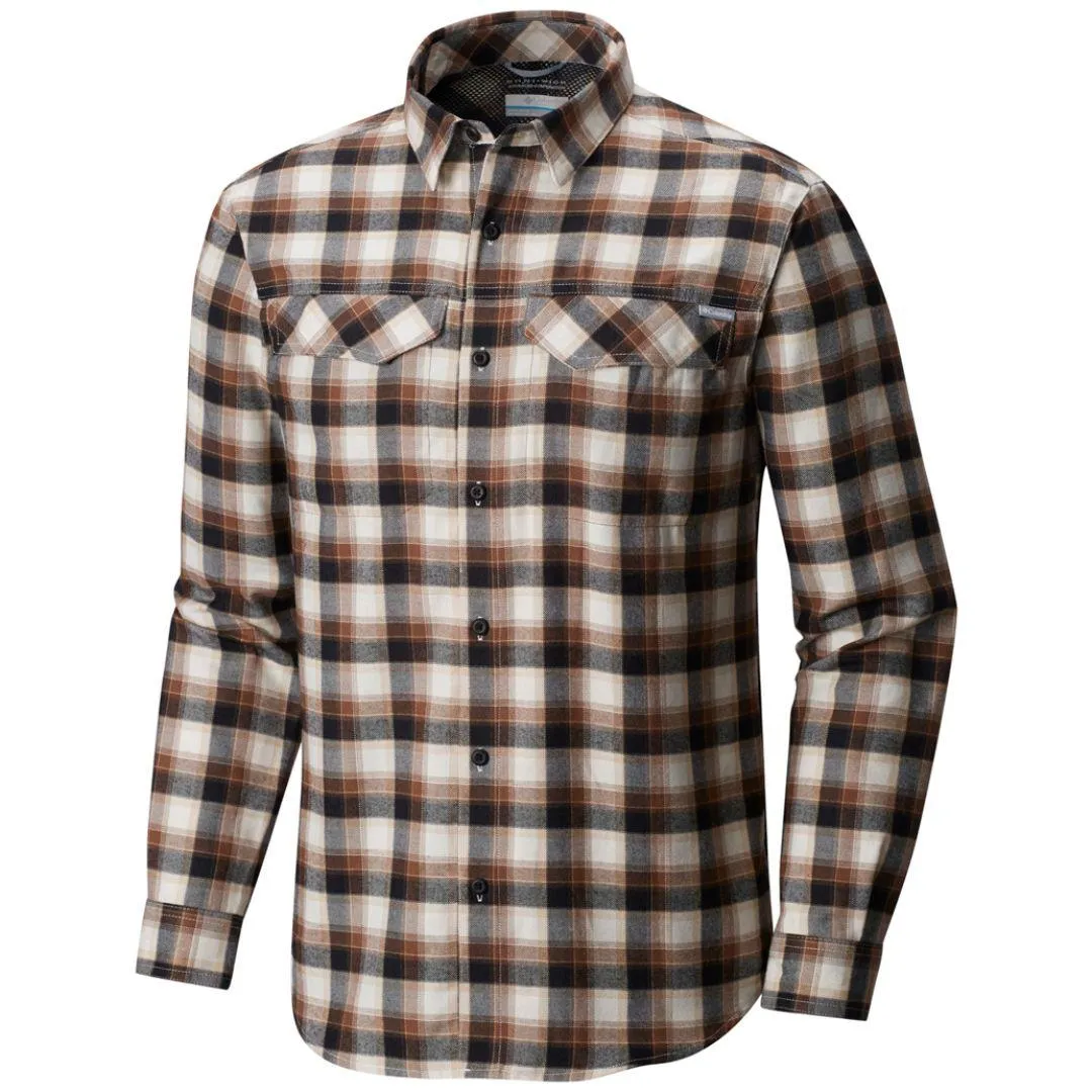 AirflowOptimized Columbia Men Black Silver Ridge  Flannel Long Sleeve Shirt