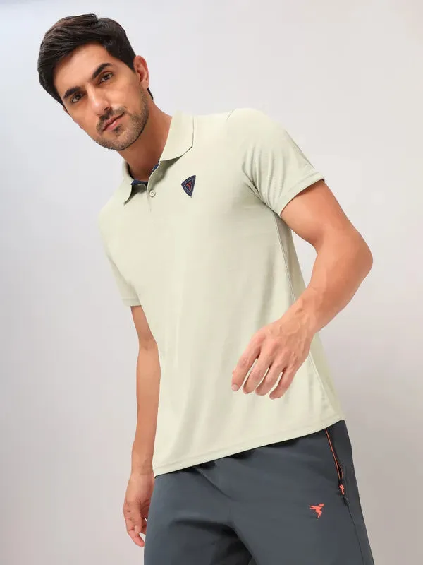 Men Self Design Slim Fit Polo T-shirt with AIRTEX STRIPES Modern Design Unisex wear