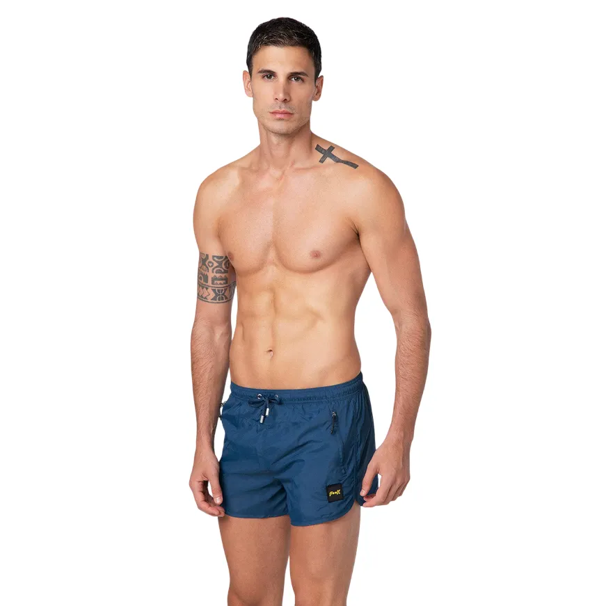 Nylon Material F**K pantaloncino costume mare da uomo M01BU03BU blu