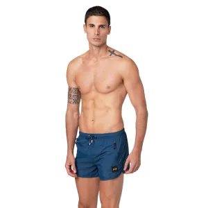 F**K pantaloncino costume mare da uomo M01BU03BU blu Geometric Pattern
