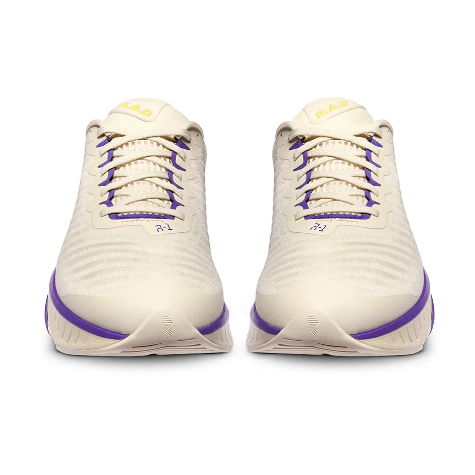 R.A.D? R-1 ANTIQUE WHITE/PURPLE Modern Comfort Zero Drop Sole